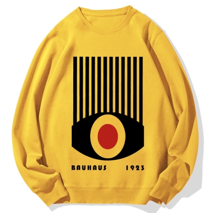 Bauhaus Red Black Eyes Cotton Sweatshirt
