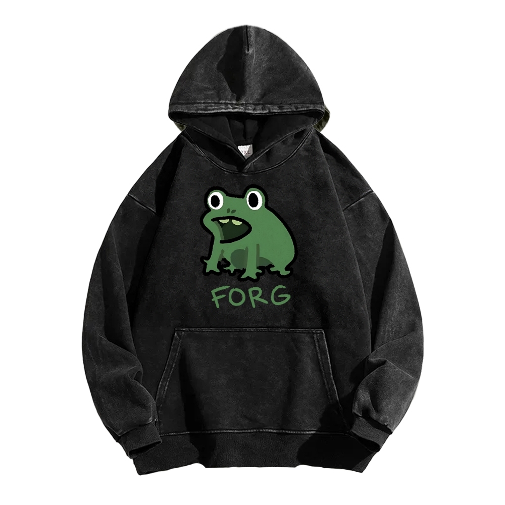 Frog Vintage Washed Hoodie