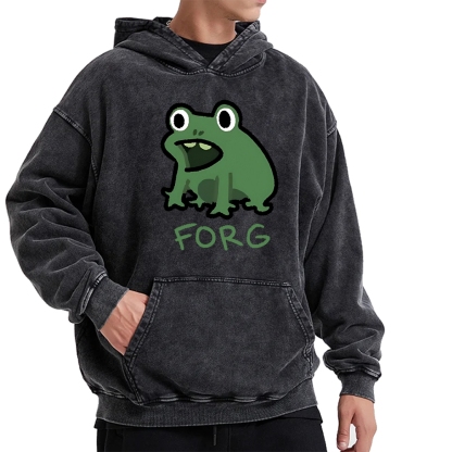 Frog Vintage Washed Hoodie