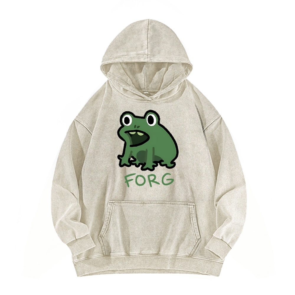 Frog Vintage Washed Hoodie
