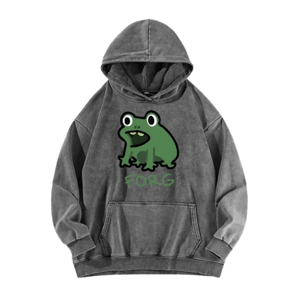 Frog Vintage Washed Hoodie