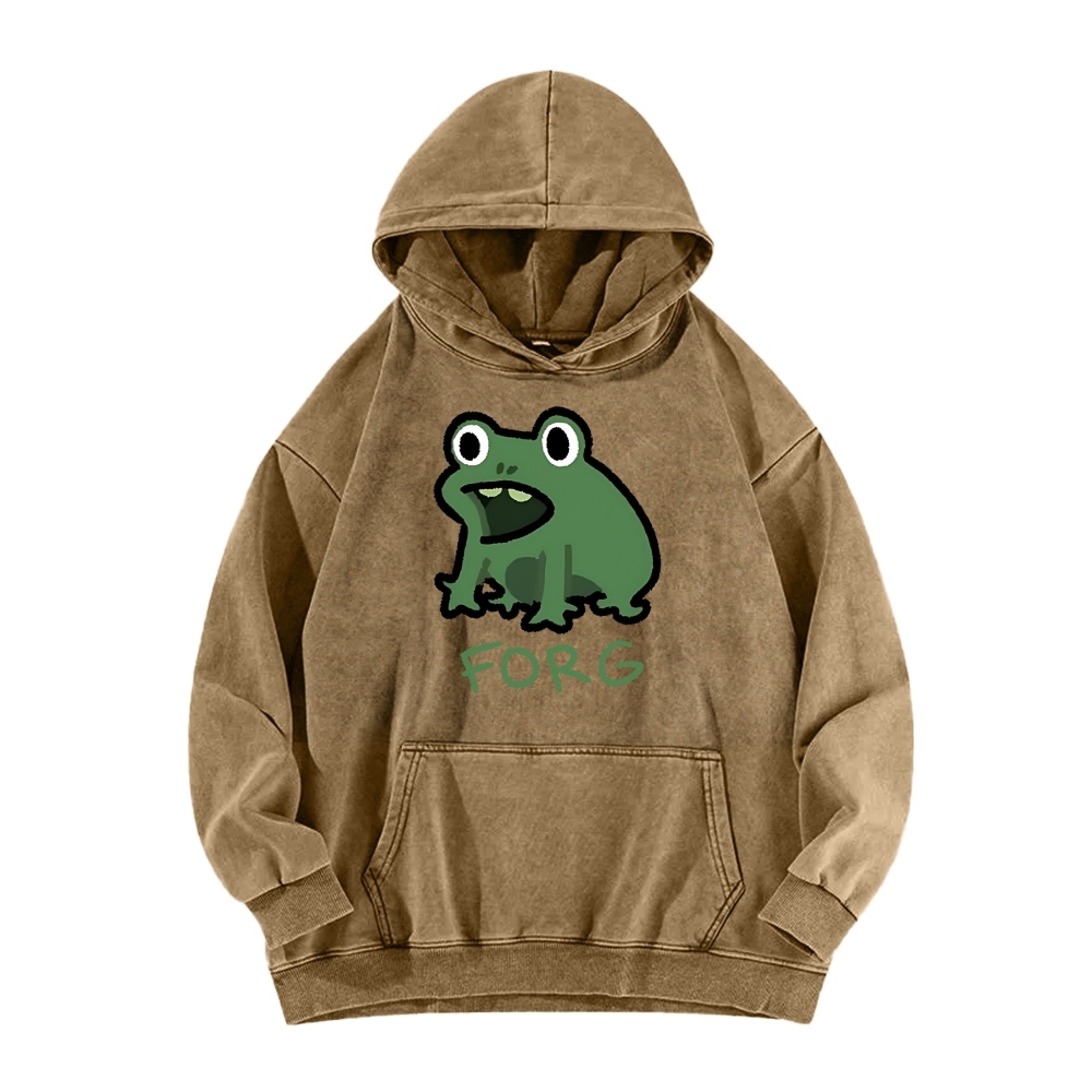 Frog Vintage Washed Hoodie