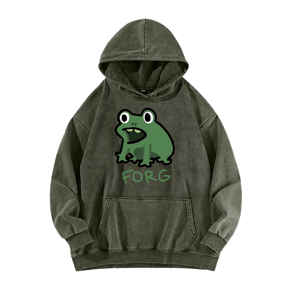 Frog Vintage Washed Hoodie