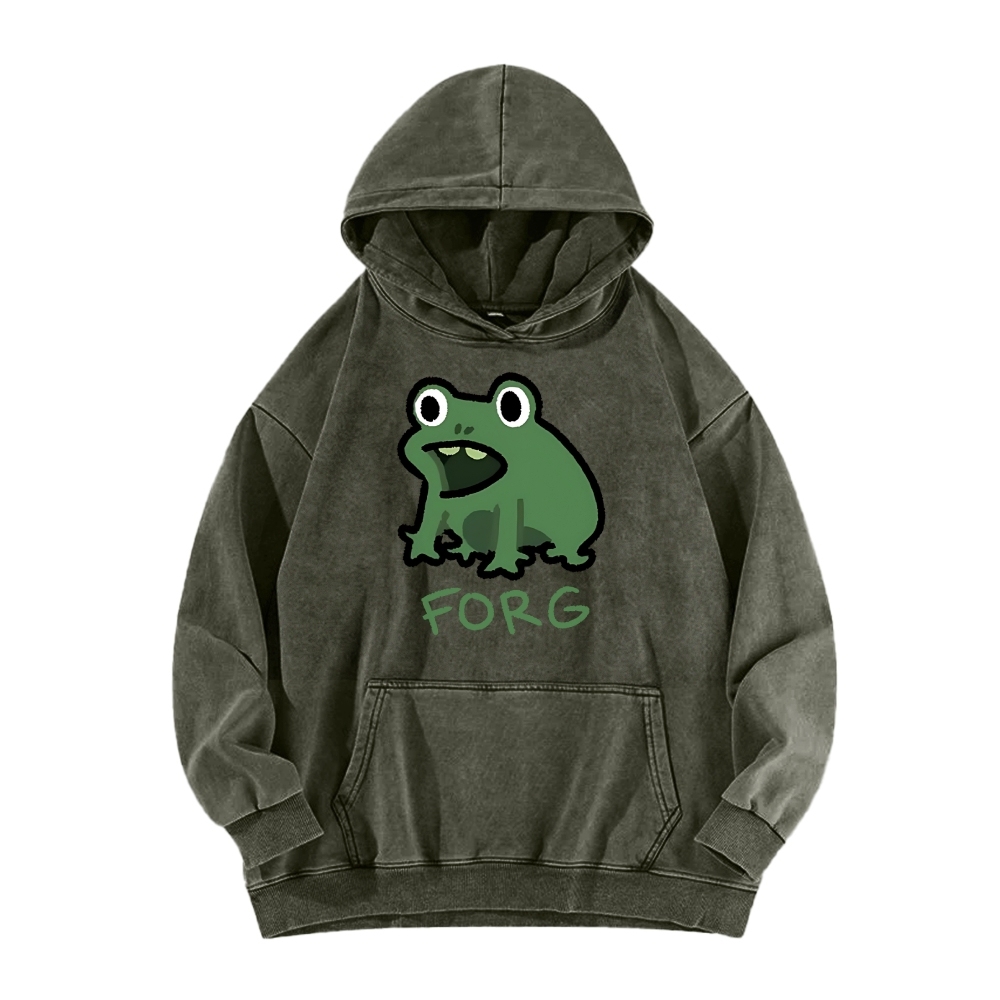Frog Vintage Washed Hoodie