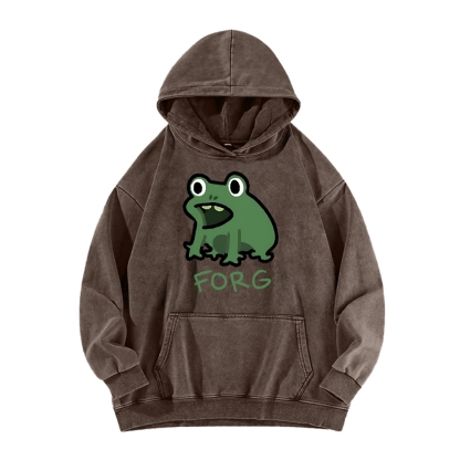 Frog Vintage Washed Hoodie