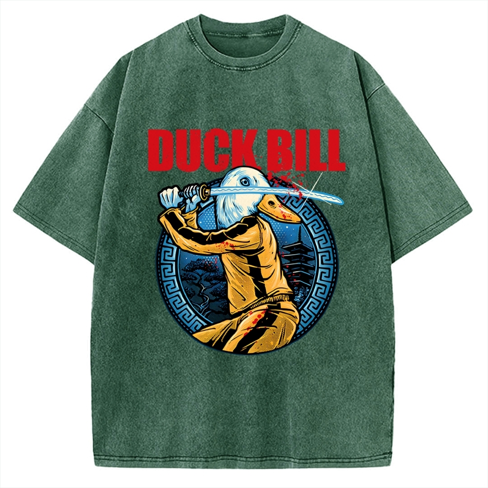Chinese Kung Fu Duck Vintage Washed T-shirt