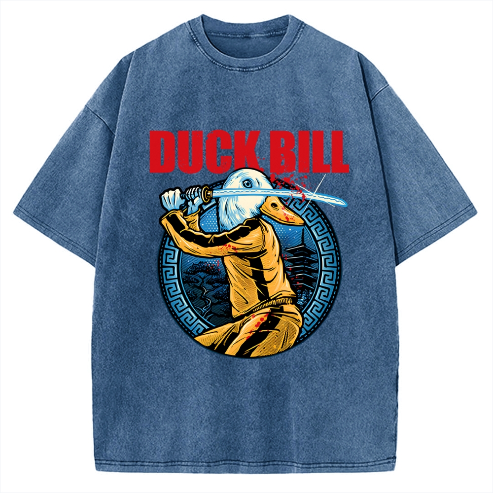 Chinese Kung Fu Duck Vintage Washed T-shirt