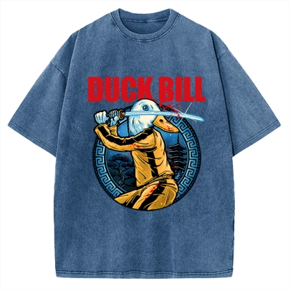 Chinese Kung Fu Duck Vintage Washed T-shirt