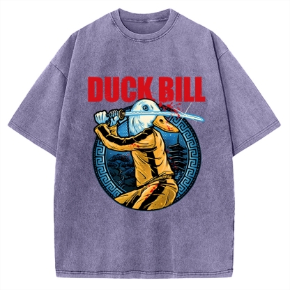 Chinese Kung Fu Duck Vintage Washed T-shirt