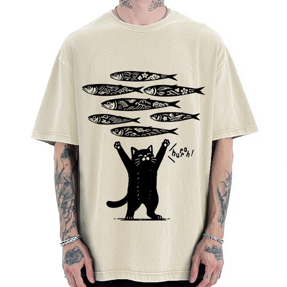 The Lucky Cat Vintage Washed T-shirt