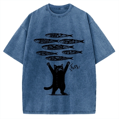 The Lucky Cat Vintage Washed T-shirt