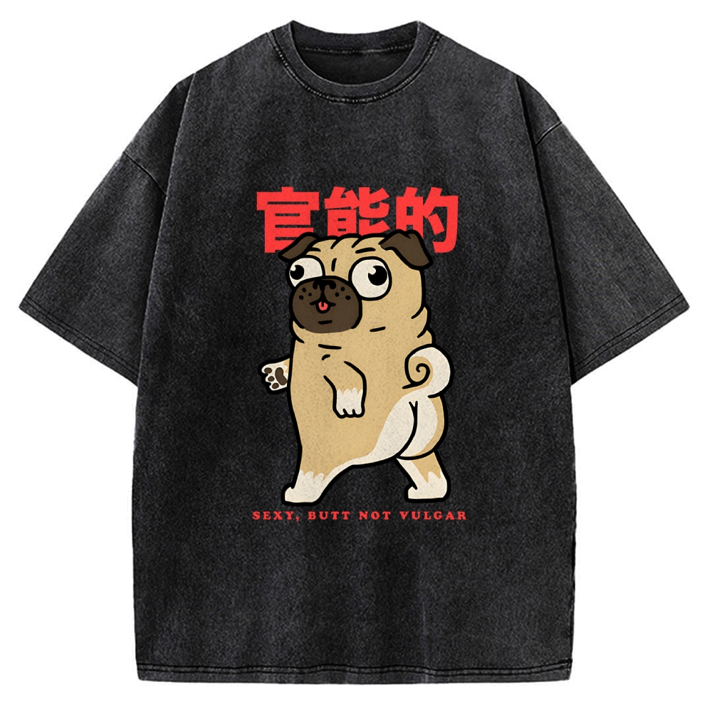 Funny Dog Vintage Washed T-shirt