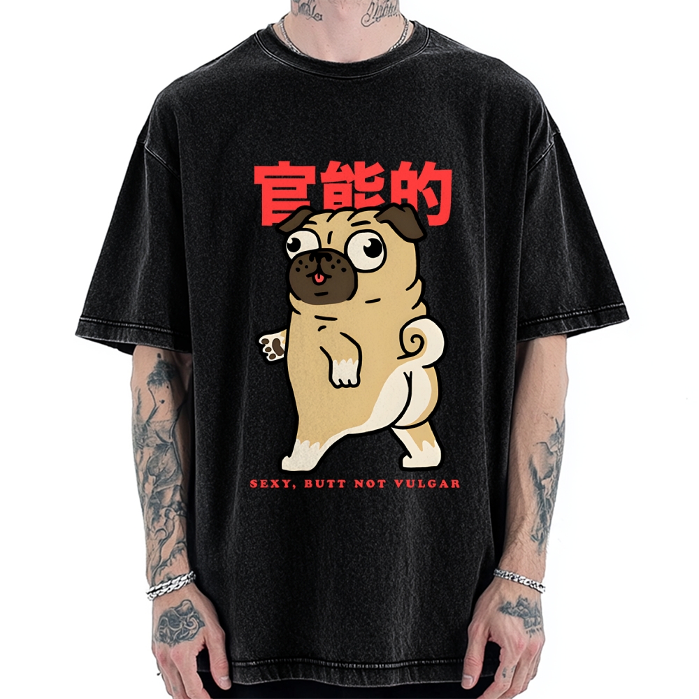 Funny Dog Vintage Washed T-shirt