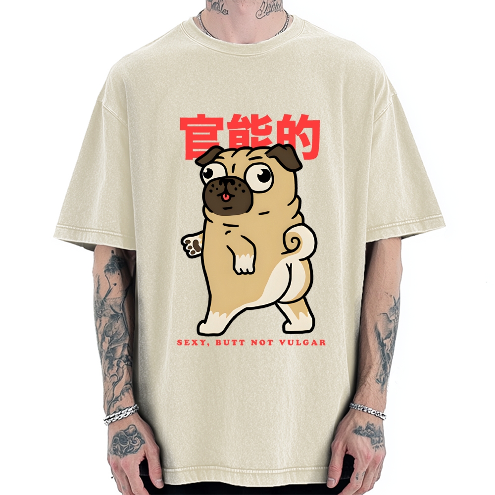Funny Dog Vintage Washed T-shirt