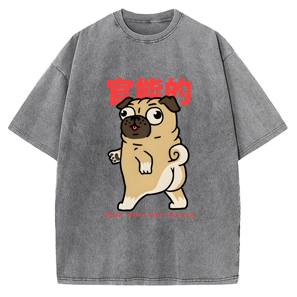 Funny Dog Vintage Washed T-shirt