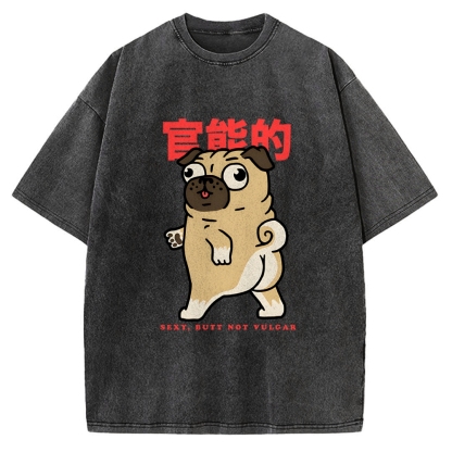 Funny Dog Vintage Washed T-shirt