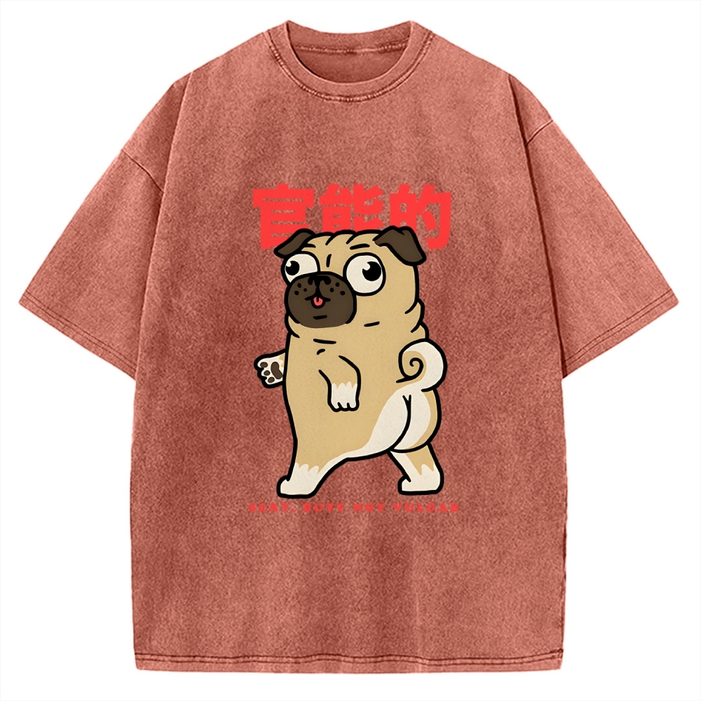 Funny Dog Vintage Washed T-shirt