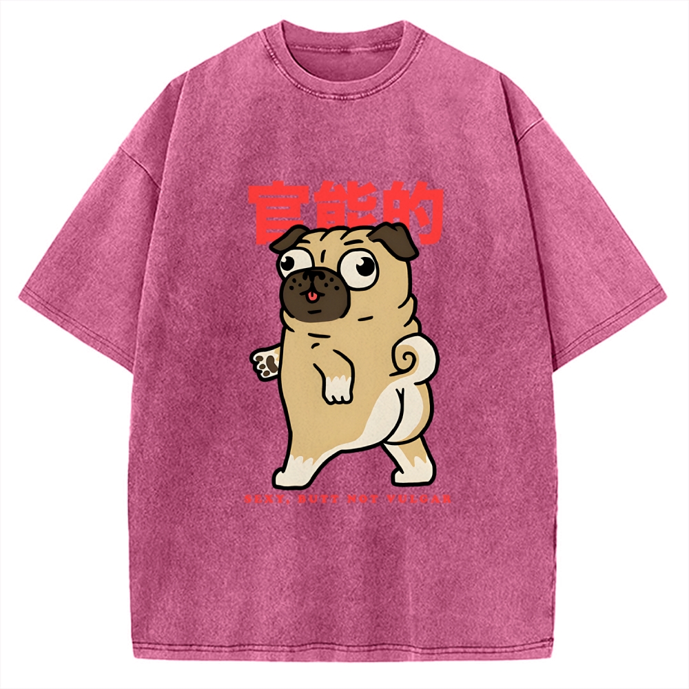 Funny Dog Vintage Washed T-shirt