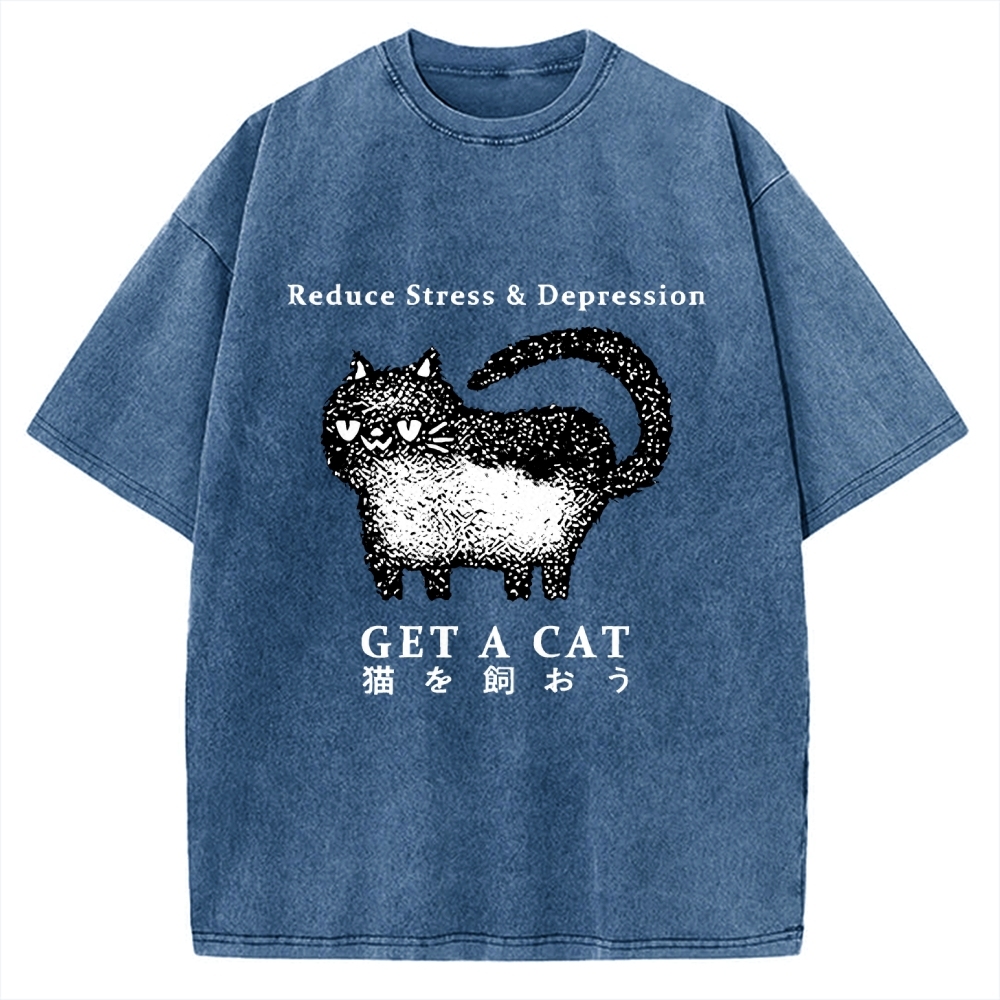 Adopt A Cat Vintage Washed T-shirt