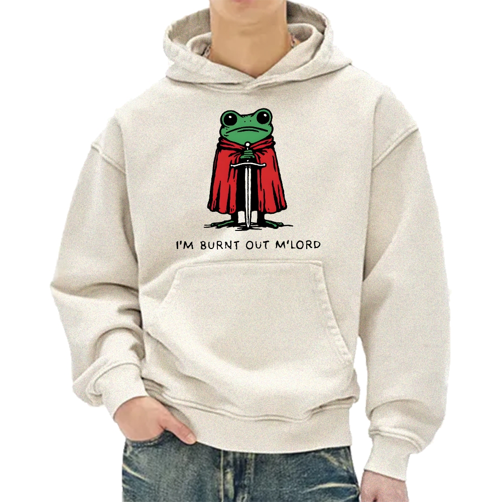Young Frog: "My Lord, I am exhausted."Vintage Washed Hoodie