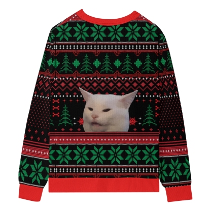 Funny Cat meme Ugly Sweatshirt