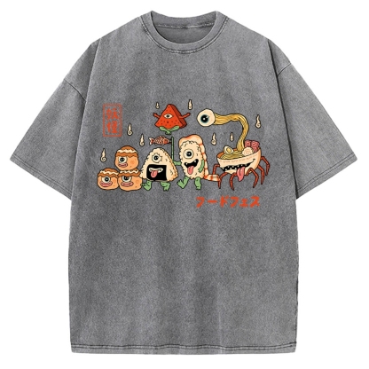 Yokai Food Fest Vintage Washed T-shirt