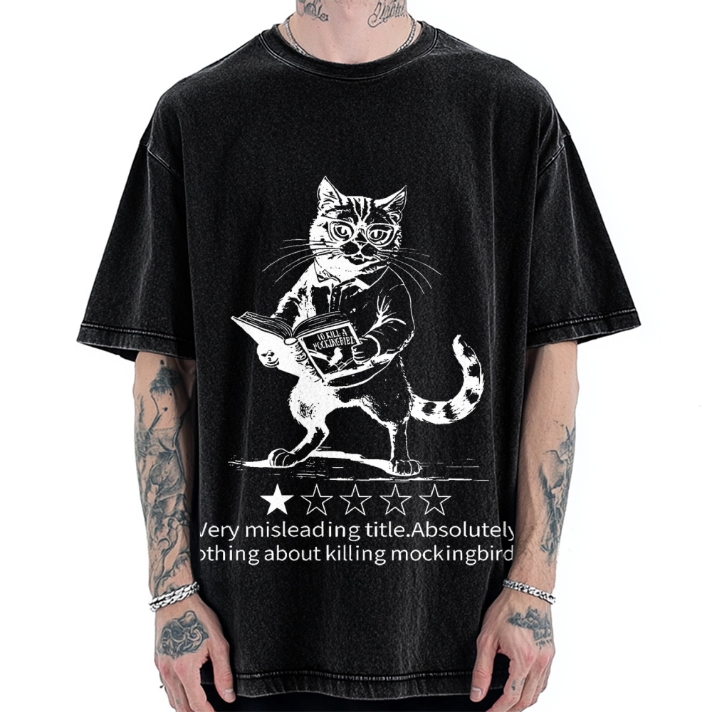 Pagewings To Kill A Mockingbird Book Lover Vintage Washed T-shirt