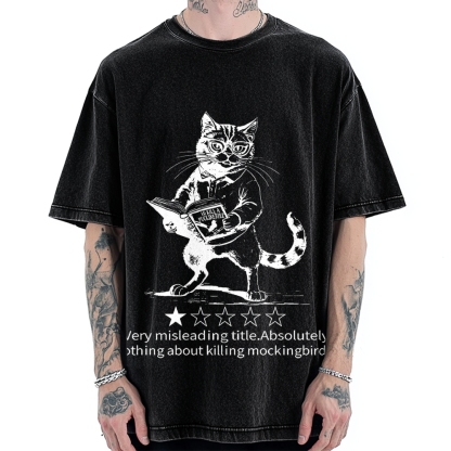 Pagewings To Kill A Mockingbird Book Lover Vintage Washed T-shirt