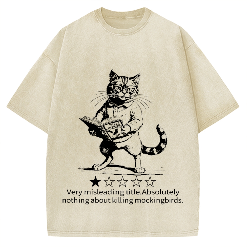 Pagewings To Kill A Mockingbird Book Lover Vintage Washed T-shirt