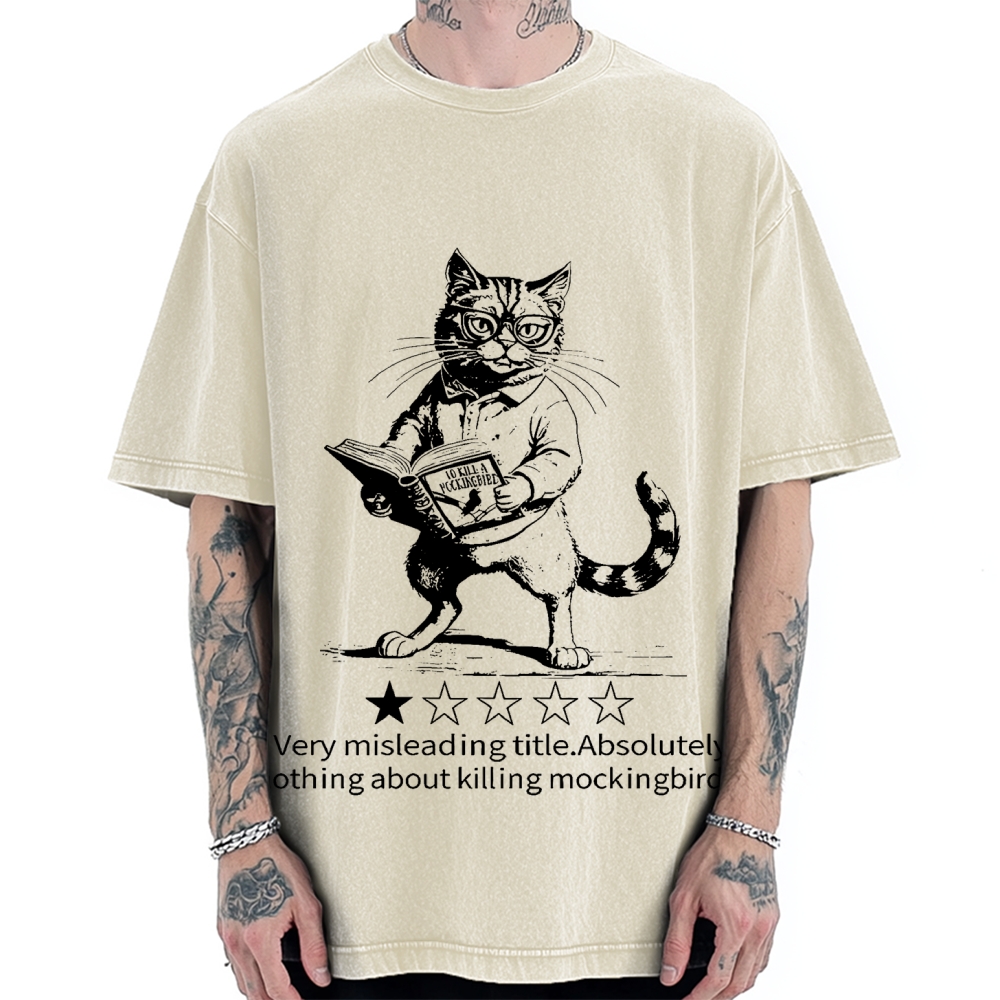 Pagewings To Kill A Mockingbird Book Lover Vintage Washed T-shirt