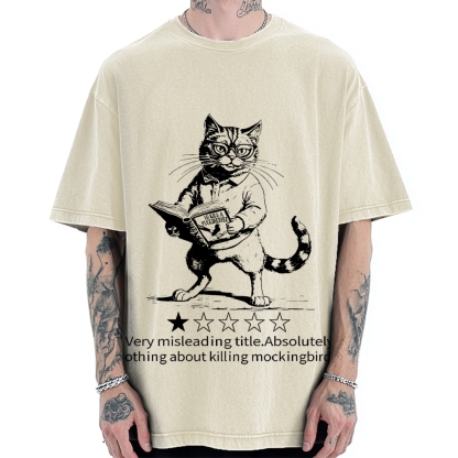 Pagewings To Kill A Mockingbird Book Lover Vintage Washed T-shirt