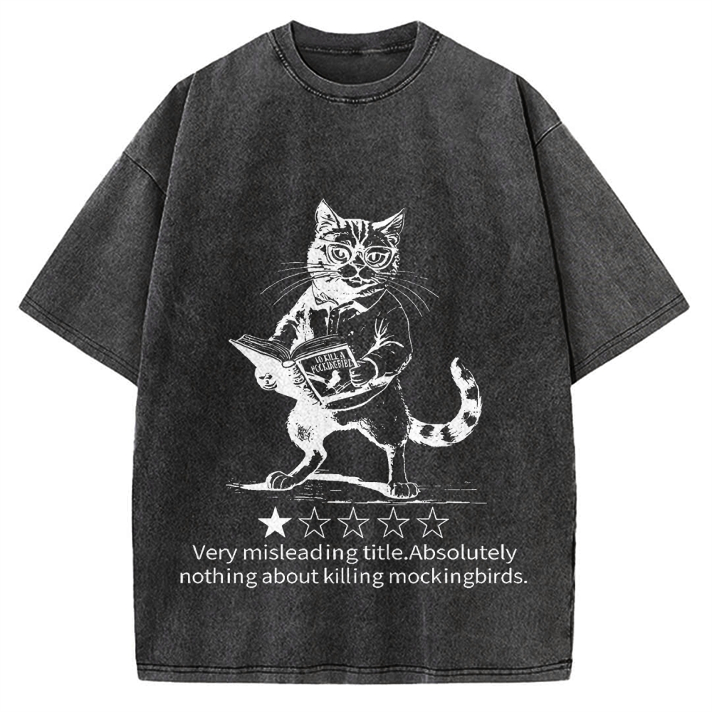 Pagewings To Kill A Mockingbird Book Lover Vintage Washed T-shirt
