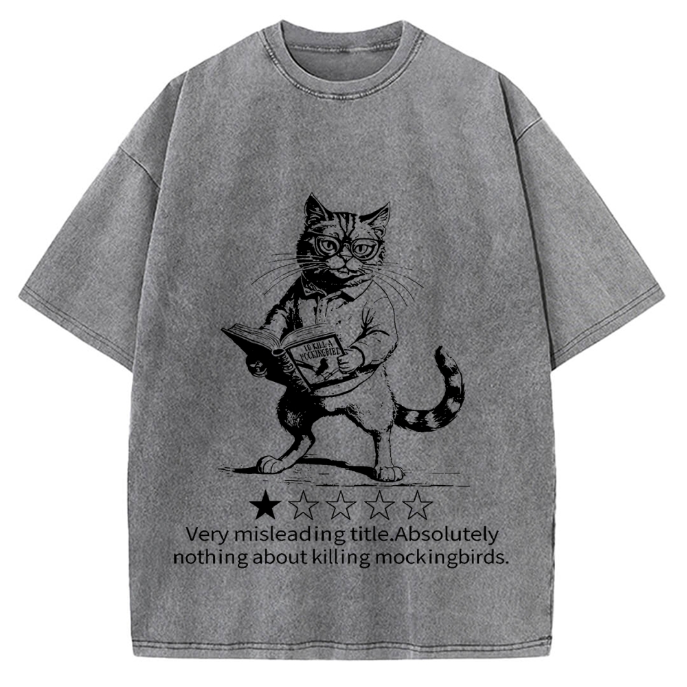 Pagewings To Kill A Mockingbird Book Lover Vintage Washed T-shirt