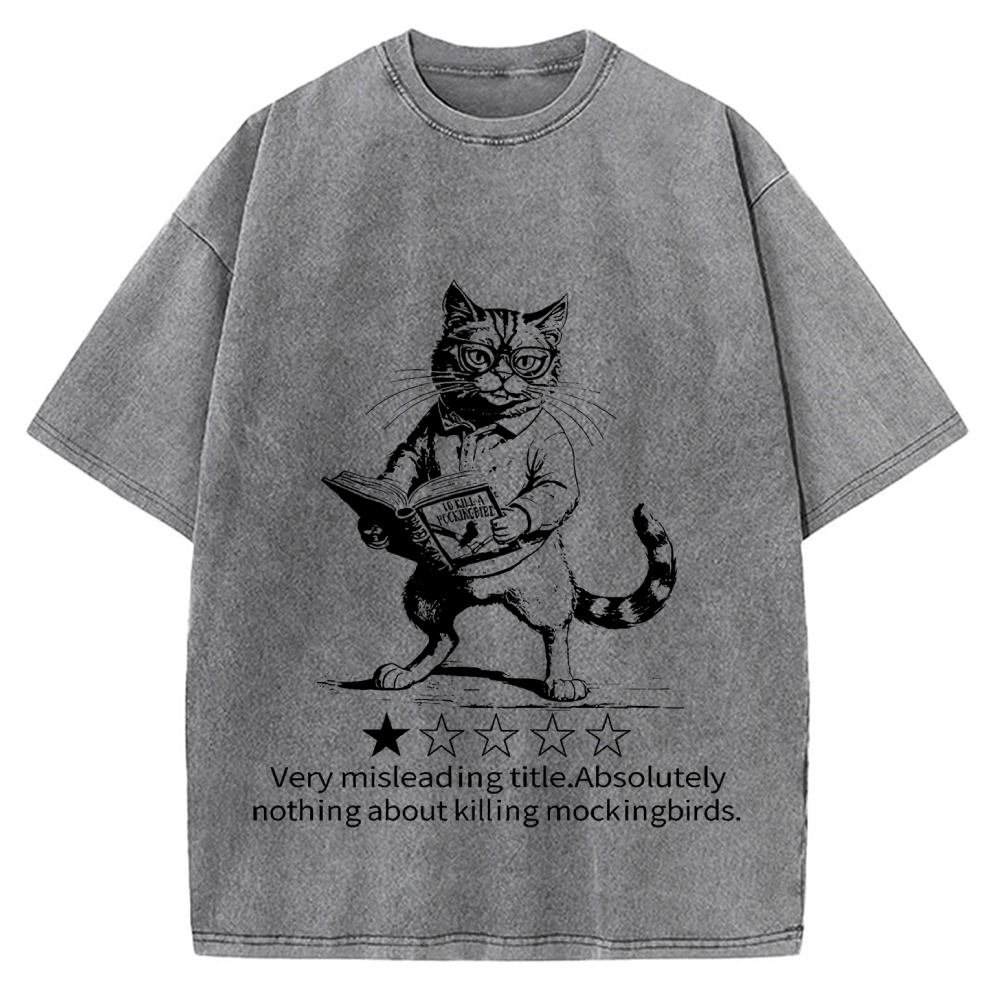 Pagewings To Kill A Mockingbird Book Lover Vintage Washed T-shirt