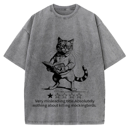 Pagewings To Kill A Mockingbird Book Lover Vintage Washed T-shirt