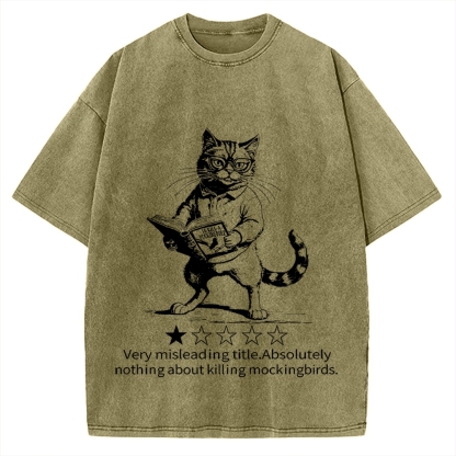 Pagewings To Kill A Mockingbird Book Lover Vintage Washed T-shirt