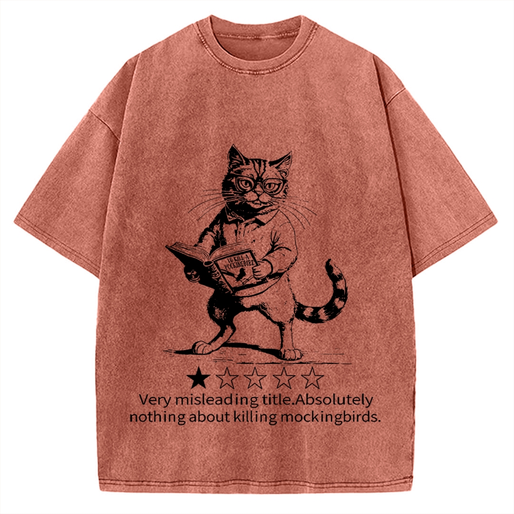 Pagewings To Kill A Mockingbird Book Lover Vintage Washed T-shirt