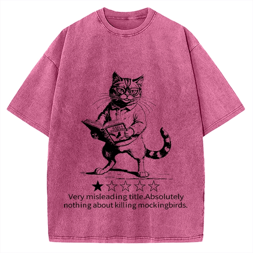 Pagewings To Kill A Mockingbird Book Lover Vintage Washed T-shirt