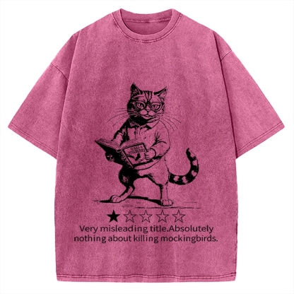 Pagewings To Kill A Mockingbird Book Lover Vintage Washed T-shirt