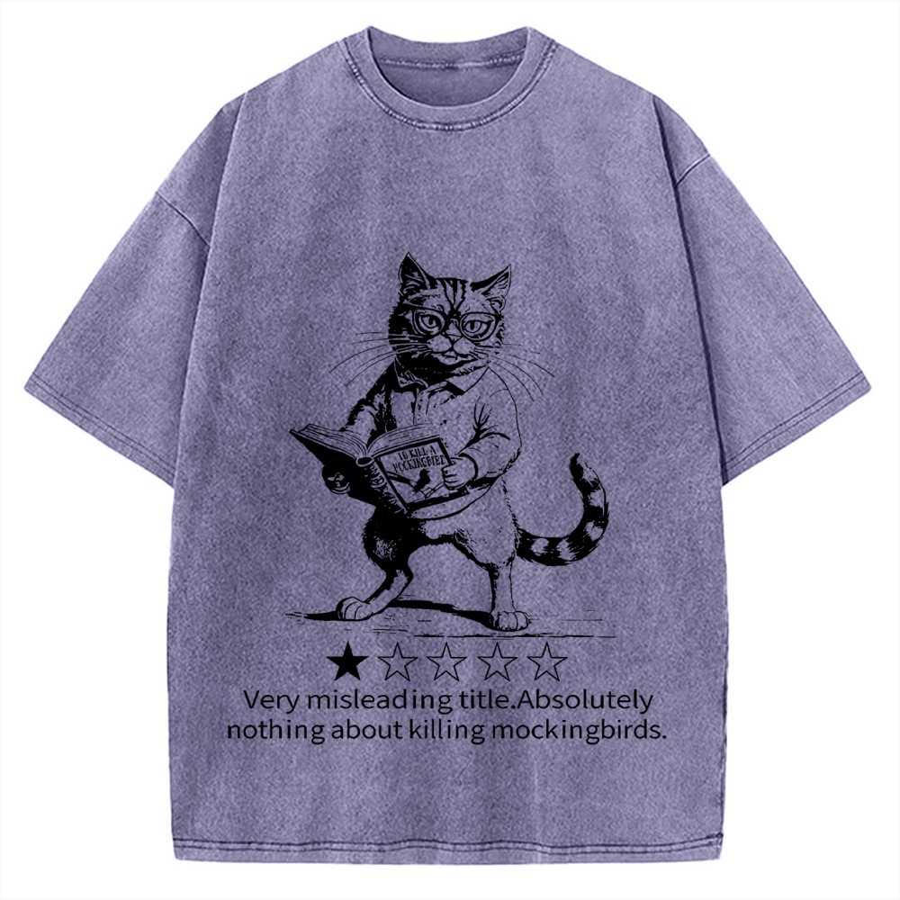 Pagewings To Kill A Mockingbird Book Lover Vintage Washed T-shirt