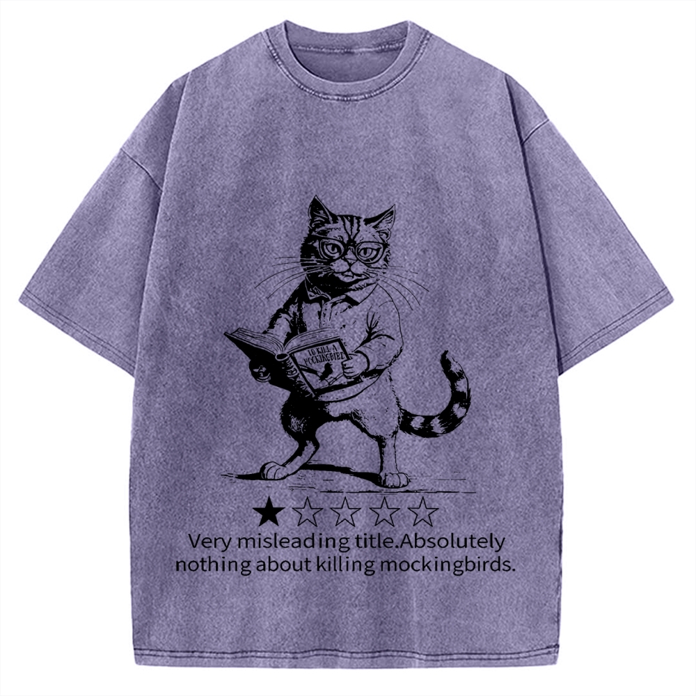 Pagewings To Kill A Mockingbird Book Lover Vintage Washed T-shirt