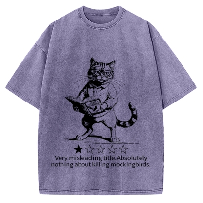 Pagewings To Kill A Mockingbird Book Lover Vintage Washed T-shirt
