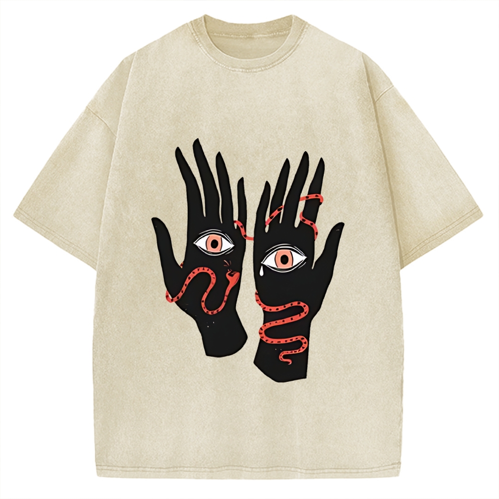 Designed The Eyes Will Not Deceive You Vintage Washed T-shirt