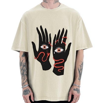 Designed The Eyes Will Not Deceive You Vintage Washed T-shirt