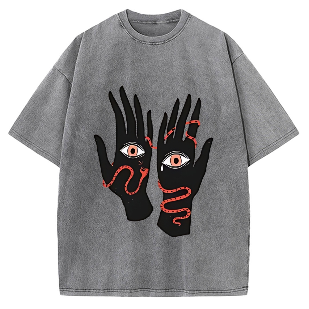 Designed The Eyes Will Not Deceive You Vintage Washed T-shirt