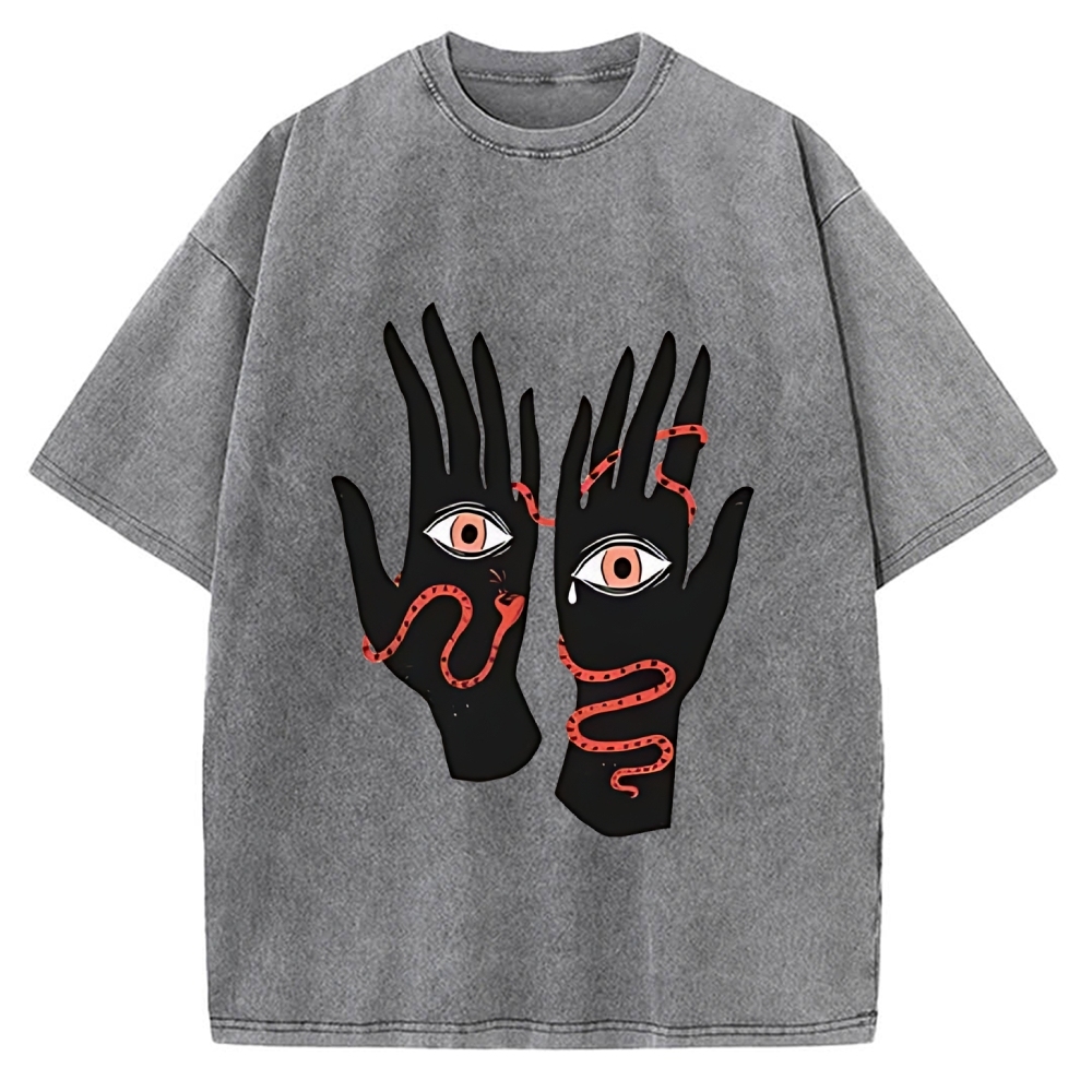 Designed The Eyes Will Not Deceive You Vintage Washed T-shirt