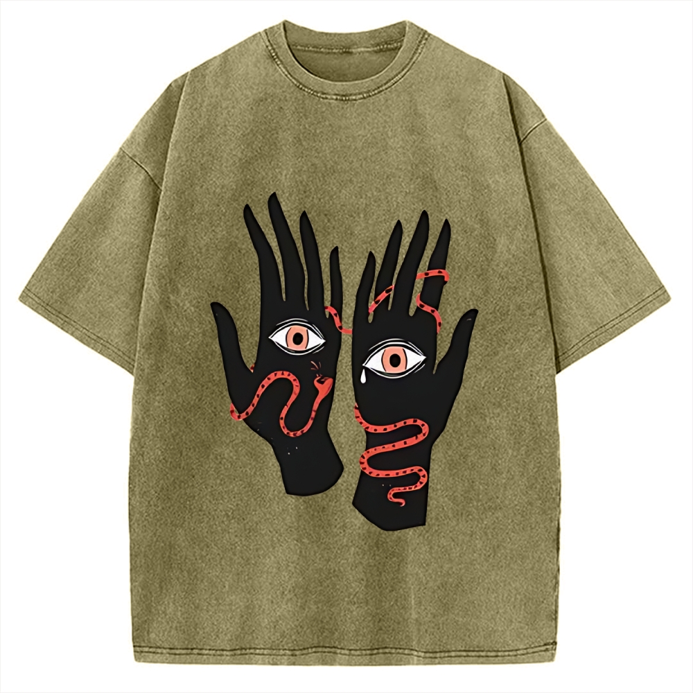 Designed The Eyes Will Not Deceive You Vintage Washed T-shirt