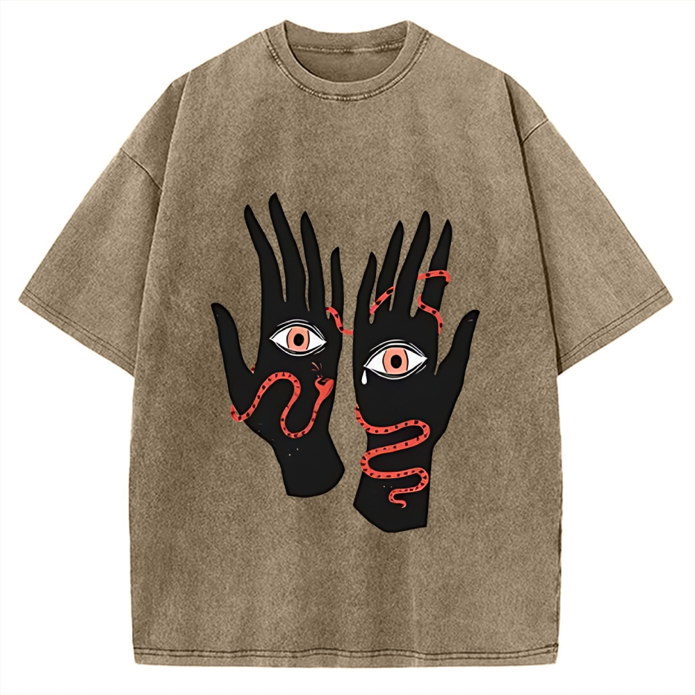 Designed The Eyes Will Not Deceive You Vintage Washed T-shirt