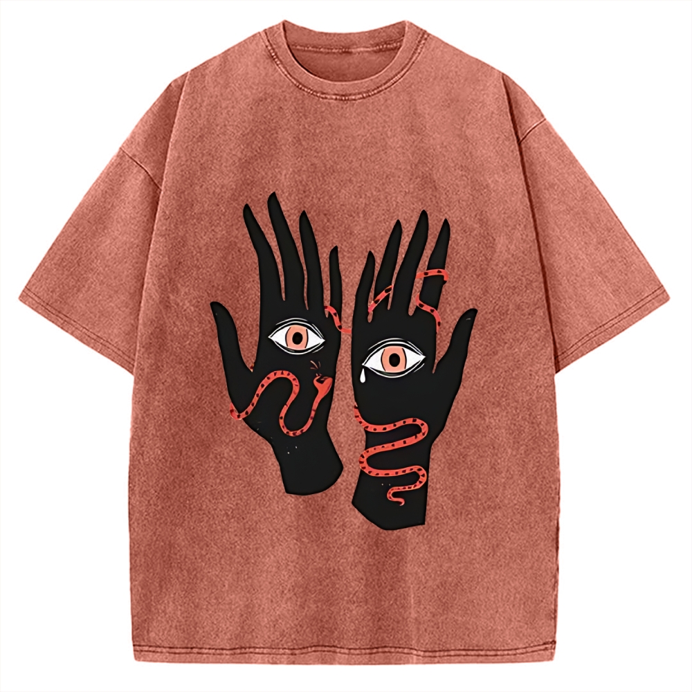 Designed The Eyes Will Not Deceive You Vintage Washed T-shirt