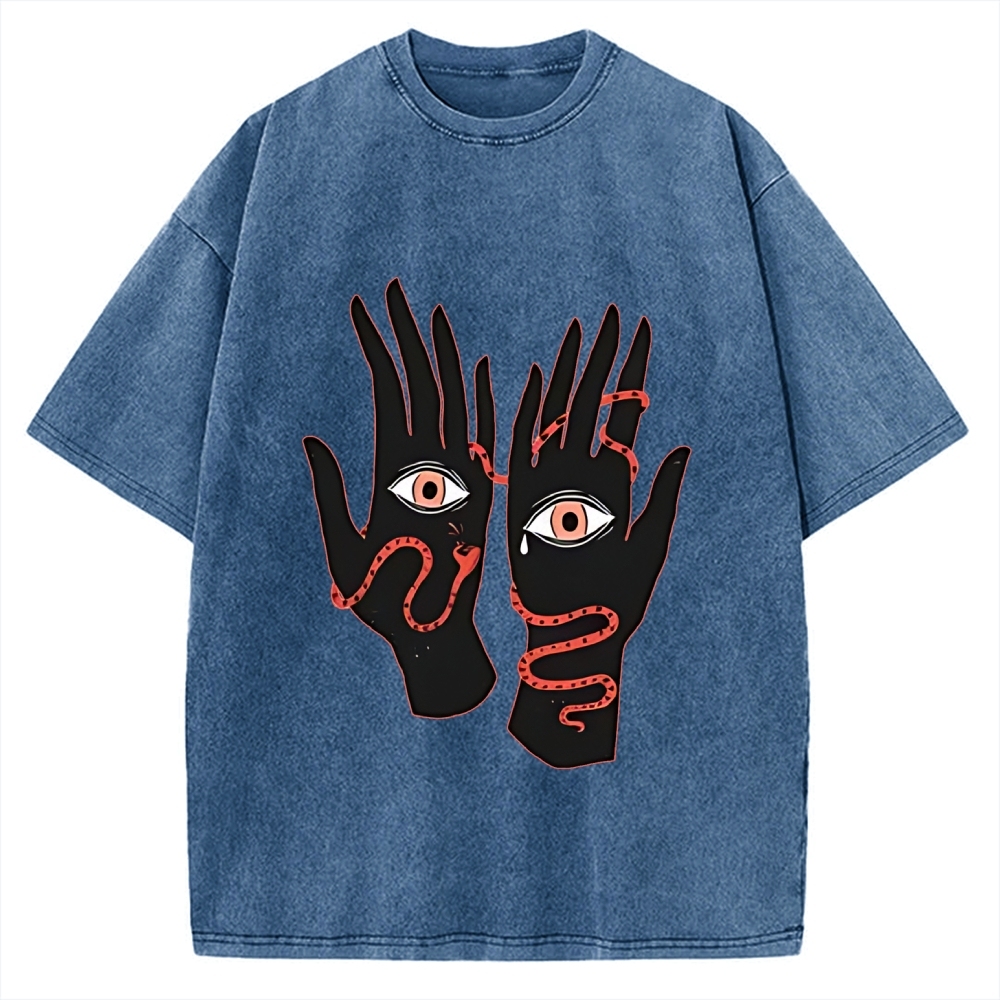 Designed The Eyes Will Not Deceive You Vintage Washed T-shirt